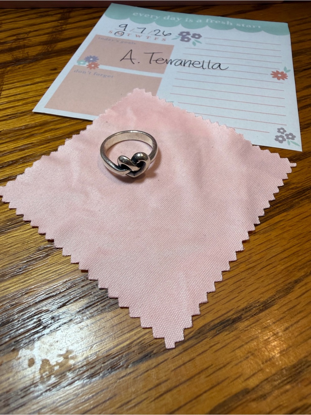 James Avery Sterling Delicate Knot Ring